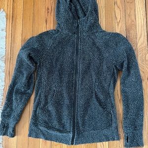 Lululemon black and white scuba hoodie size 8